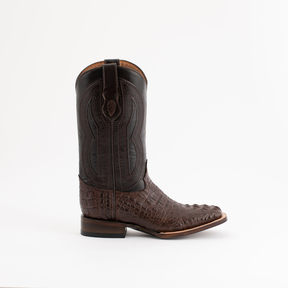 Ferrinis Genuine Cayman Crocodile Brown Cowboy Boots Shoes Men\'s 7 EE Ferrini Men main image 4