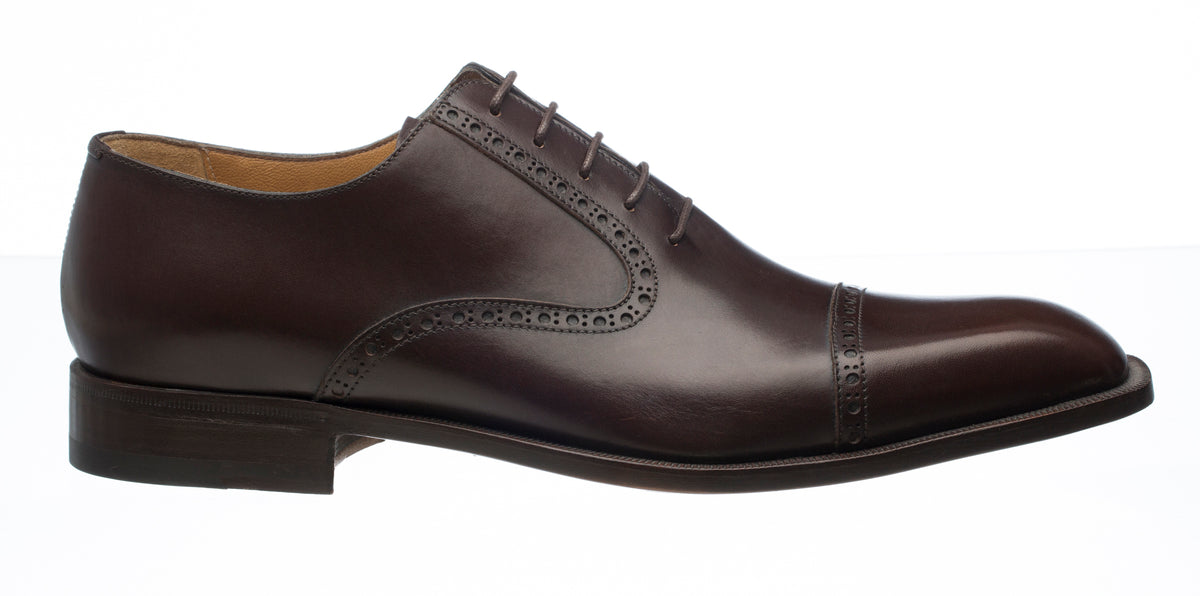Fernandininy Classic Brown Leather with Ribbed‎ Detail Formal Dress Shoes US11.5 Men main image 4