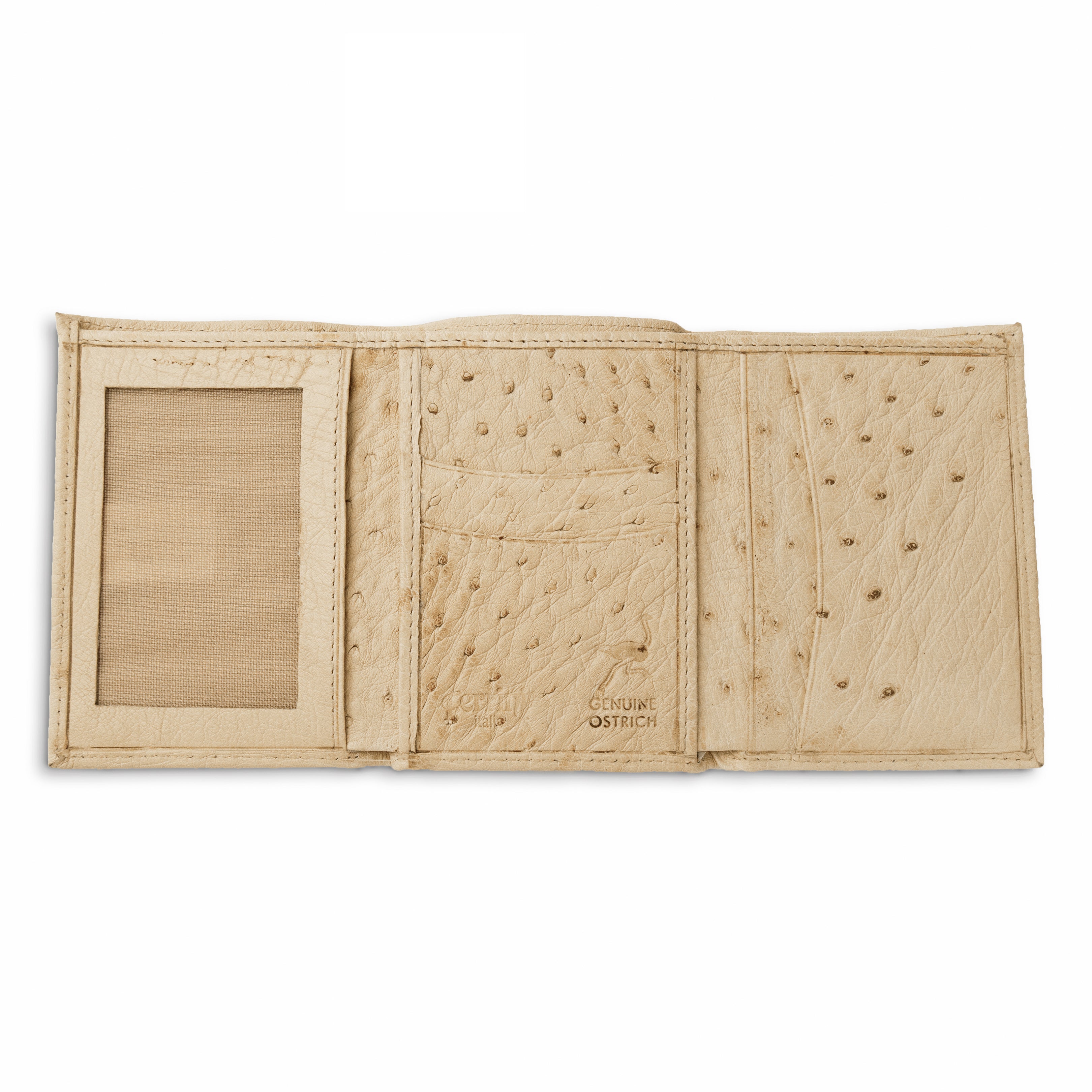 Smooth Ostrich Trifold
