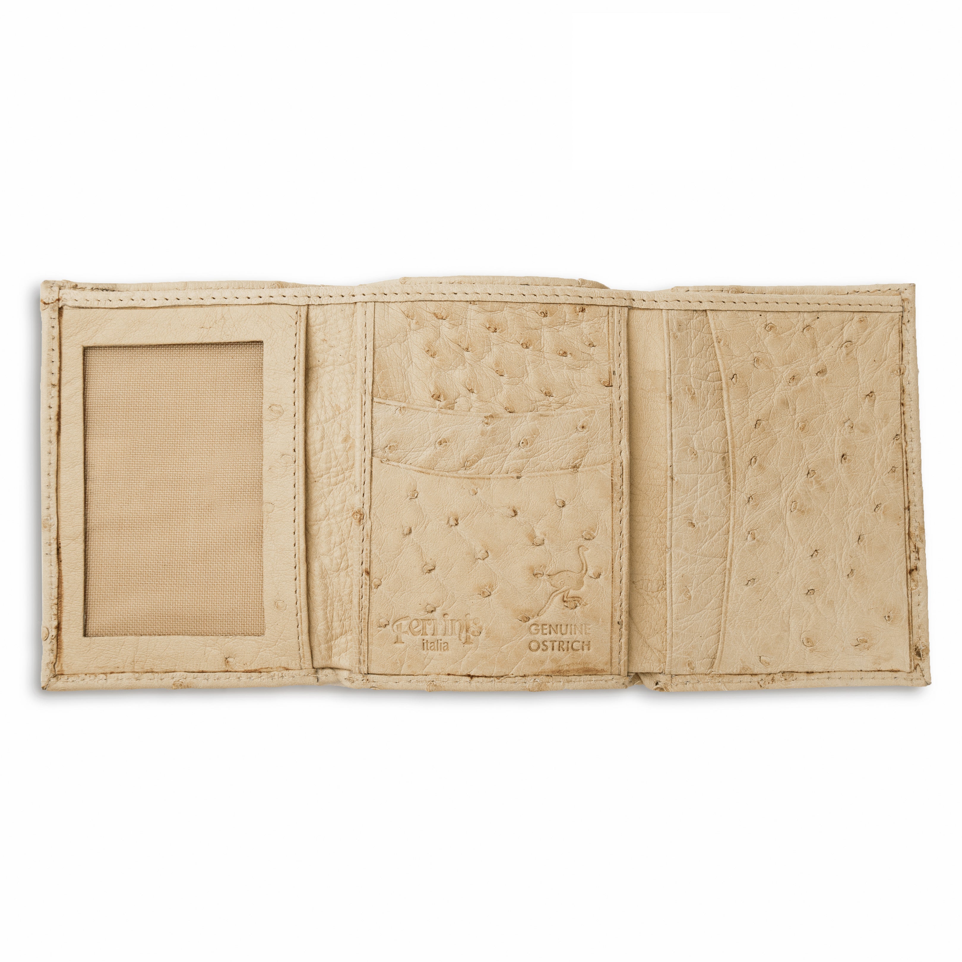 Full Quill Ostrich Trifold