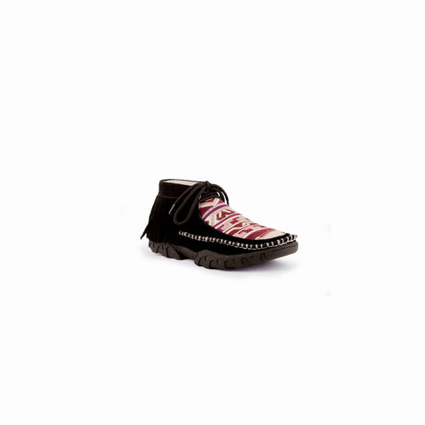 "Maya" Ladies Black Suede Leather Moccasin | Ferrini Boots