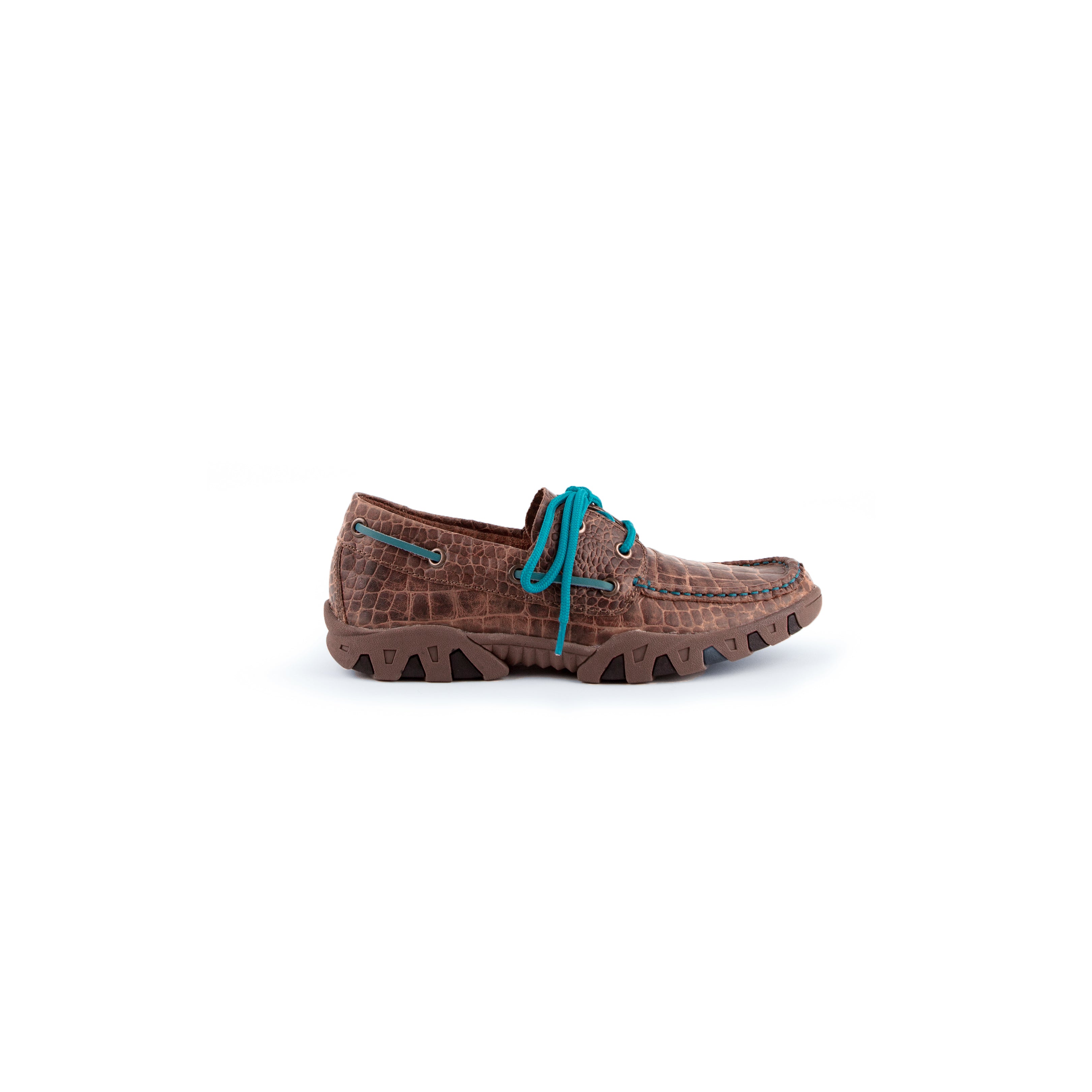 Classy Casual Comfortable Loafer with Turquoise Laces | Ferrini USA