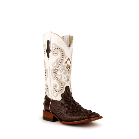 "Rancher" Ladies White Leather Western Boots | Ferrini Boots